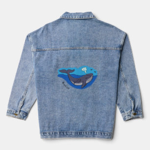 Chaqueta Vaquera Personalizado caprichoso de ballenas y terneros