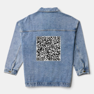 Chaqueta Vaquera Personalizado Código QR Analizar información Denim