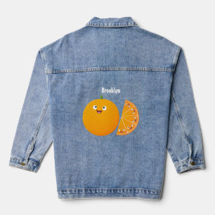 Chaqueta Vaquera Personalizado de cítricos de feliz naranja