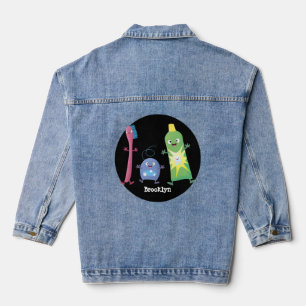 Chaqueta Vaquera Personalizado de hilo dental de cepillo de dientes
