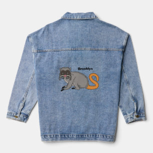 Chaqueta Vaquera Personalizado de ilustracion del emperador cutto T