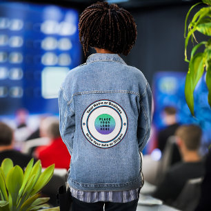 Chaqueta Vaquera Personalizado de marca de marca de logotipo de emp