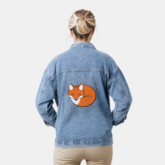 Chaqueta Vaquera Personalizado dormido Fox (Modelo)
