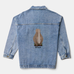 Chaqueta Vaquera Personalizado elasmotherium rinoceronte