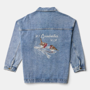 Chaqueta Vaquera Personalizado Monogramado #1 Abuela Aves acuáticas