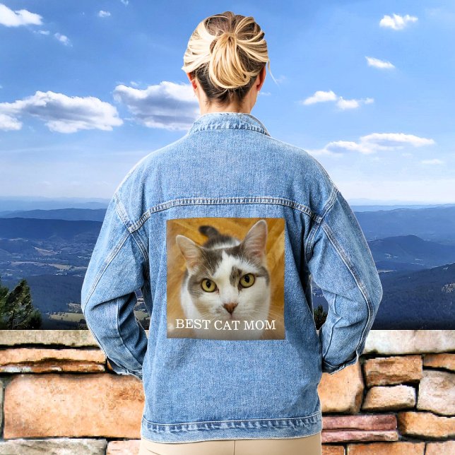 Chaqueta Vaquera Personalizado Nombre de foto Texto personalizado (Subido por el creador)