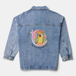 Chaqueta Vaquera Personalizado Parrot Moon & Floral Denim Jacket