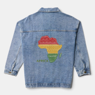Chaqueta Vaquera Personalizado Textos África