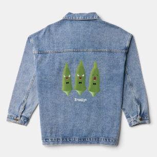 Chaqueta Vaquera Personalizado vegetal de okra cantante