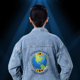 Chaqueta Vaquera Personalizado World Tour Earth en la banda de los