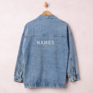 Chaqueta Vaquera Personalizados con apellido o apodo en ellos