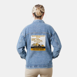 Chaqueta Vaquera Personalizar Contratista General de Excavación Con