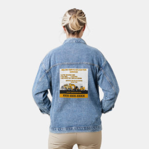 Chaqueta Vaquera Personalizar Contratista General de Excavación Con