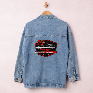 Chaqueta Vaquera Personalizar Negocio de Detallado de Lavado de Aut