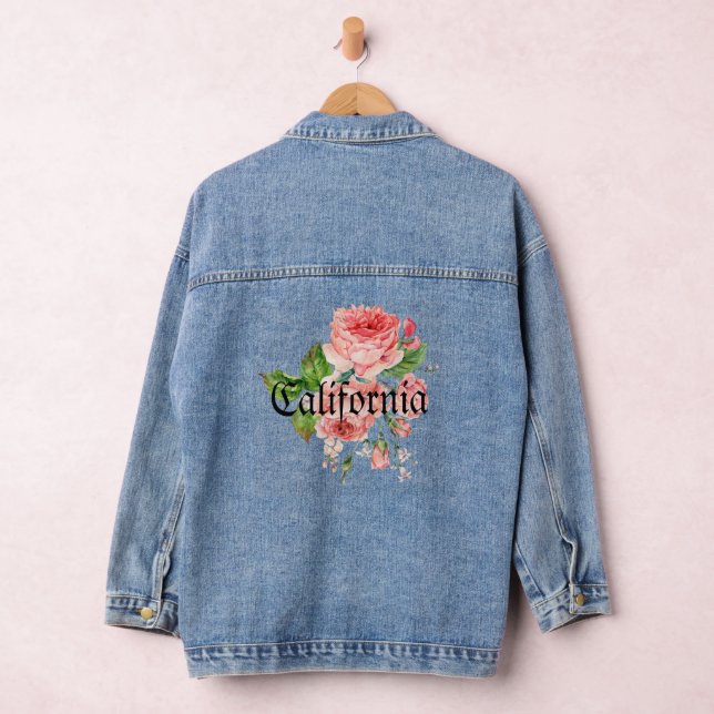 Chaqueta Vaquera Personalized romantic roses pink California sweet (Hangar)