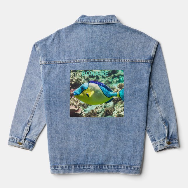Chaqueta Vaquera pez loro de Bonaire (Reverso )