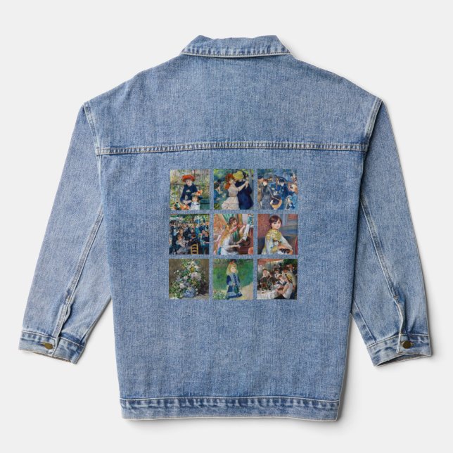 Chaqueta Vaquera Pierre-Auguste Renoir - Collage de cuadrícula de o (Reverso )