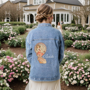 Chaqueta Vaquera Pintura Art Nouveau Novia Boda