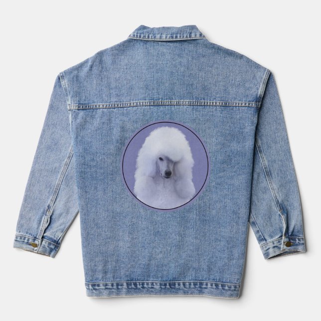 Chaqueta Vaquera Pintura blanca de canapé estándar - Arte de perro  (Reverso )