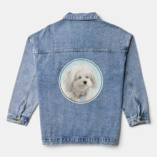 Chaqueta Vaquera Pintura de algodón de tulear - Arte de perro origi