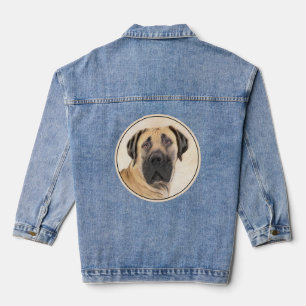 Chaqueta Vaquera Pintura de Boerboel - Arte Perro Original Cuto