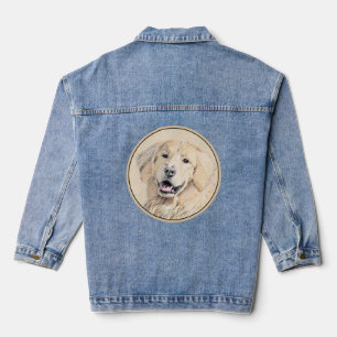 Chaqueta Vaquera Pintura de Golden Retriever - Cute original Dog Ar