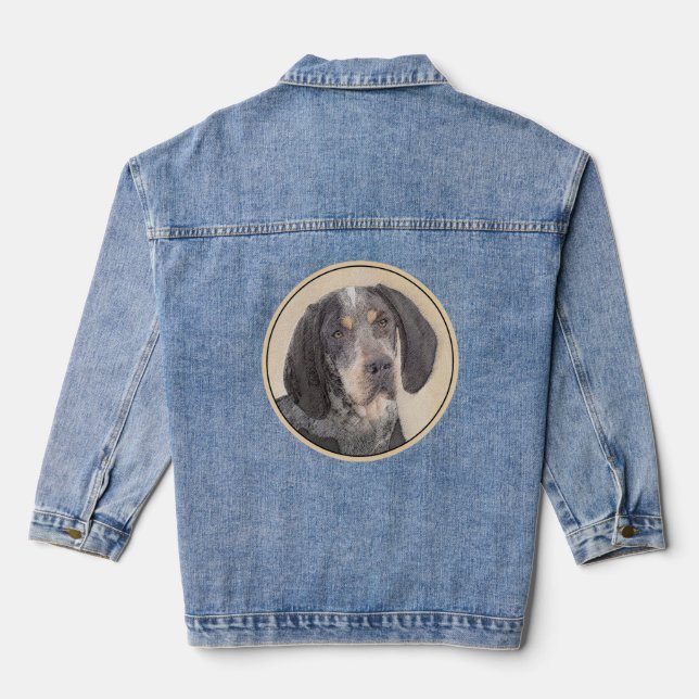 Chaqueta Vaquera Pintura de la cola de Bluetick - Ar de perro origi (Reverso )