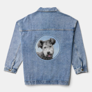 Chaqueta Vaquera Pintura de Pumi - Arte de Perro Original.