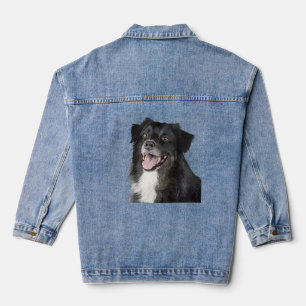 Chaqueta Vaquera Pintura realista de un perro hermoso