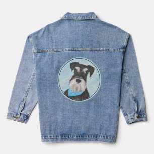 Chaqueta Vaquera Pintura Schnauzer (en miniatura) - Perro original