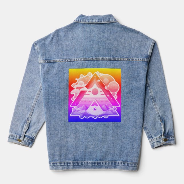 Chaqueta Vaquera Pirámide de nubes de Roseate (Reverso )