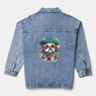 Chaqueta Vaquera Pirata de perros shih tzu