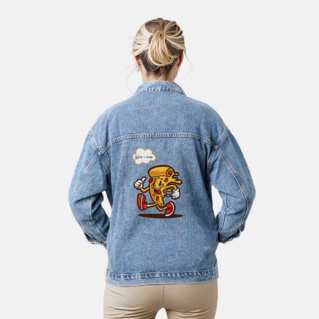 Chaqueta Vaquera pizza, aquí voy (Modelo)