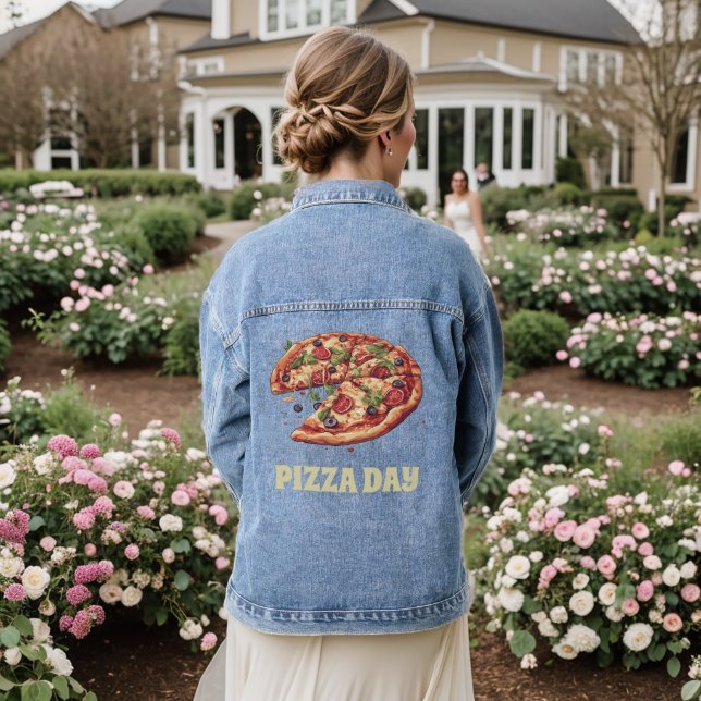 Chaqueta Vaquera Pizza Colorful Pizza (Reverso Boda)