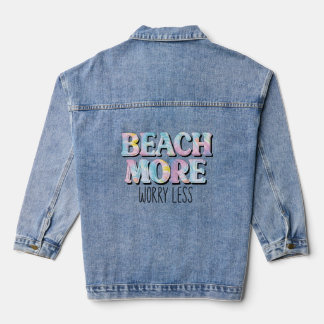 Chaqueta Vaquera Playa Más Preocupación Menos Camisa, Vacaciones De