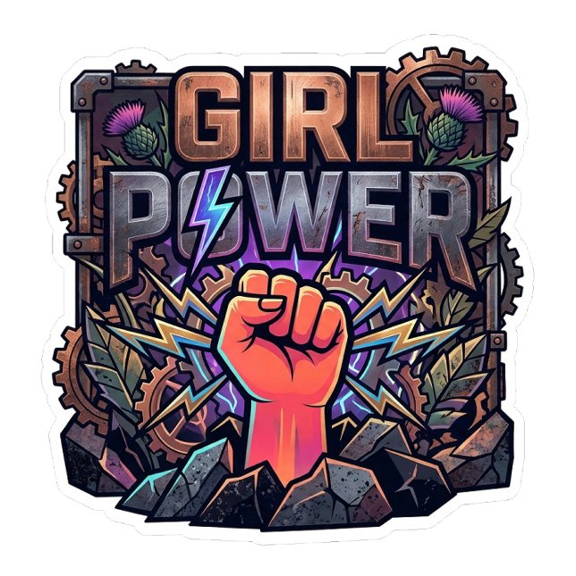 Chaqueta Vaquera Poder de las Chicas Steampunk Puño - Empoderamient (Subido por el creador)