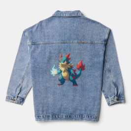 Chaqueta Vaquera Pokémon und seine Treue Freunde