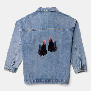 Chaqueta Vaquera Pollos Negros Arrojan Sus Cosas, Denim Jacket