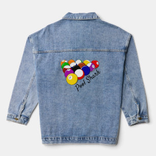 Chaqueta Vaquera Pool Billiards Design Denim Jacket