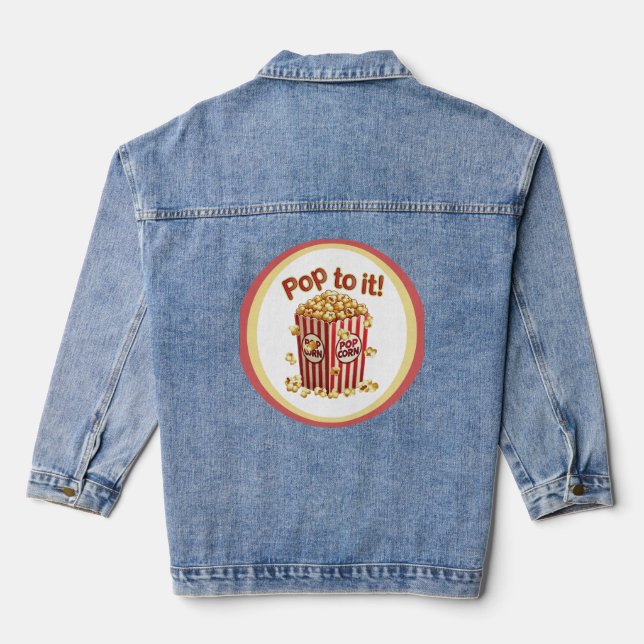 Chaqueta Vaquera Poppin' con Style - "¡Pídele!" Denim Jacket (Reverso )