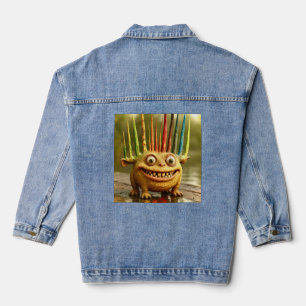 Chaqueta Vaquera Populares amigos - Poster monstruo arcoiris arreci