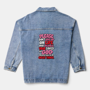 Chaqueta Vaquera Por favor no te rindas