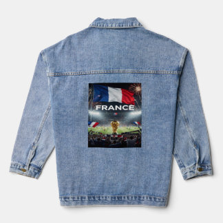 Chaqueta Vaquera Póster de gloria del equipo nacional francés