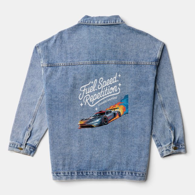 Chaqueta Vaquera Potencia de Velocidad (Reverso )