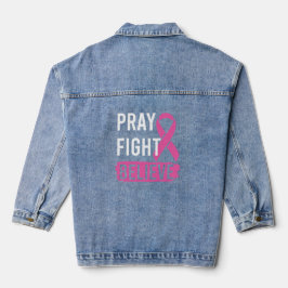 Chaqueta Vaquera Pray Fight Believe 