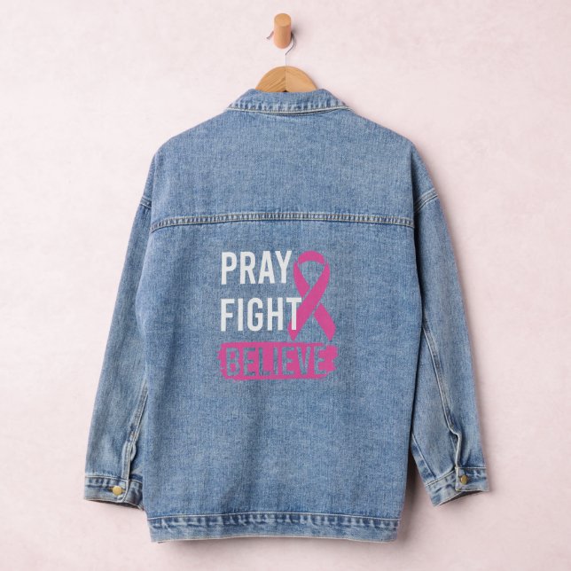 Chaqueta Vaquera Pray Fight Believe  (Hangar)
