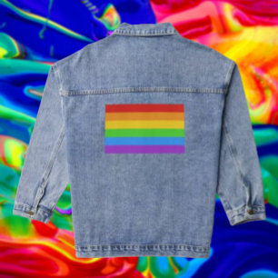 Chaqueta Vaquera PrideThreads: Bandera del Arcoíris