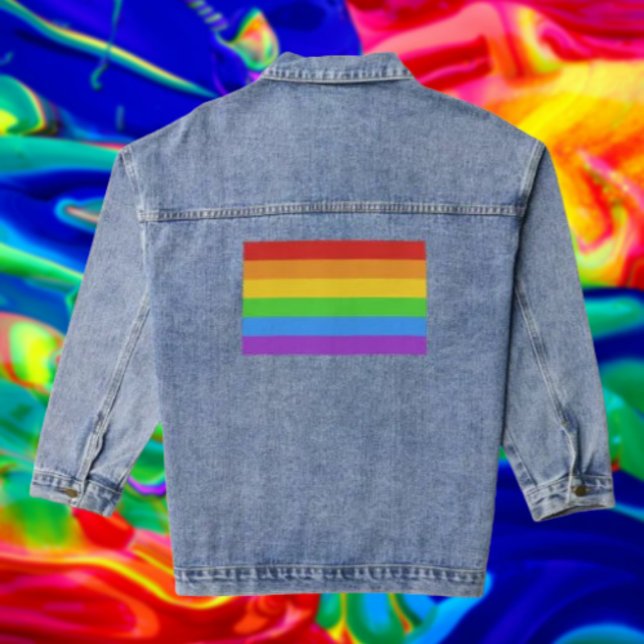 Chaqueta Vaquera PrideThreads: Bandera del Arcoíris (Subido por el creador)