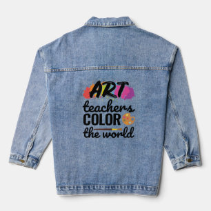 Chaqueta Vaquera Profesores de arte colorean la apreciación de los 