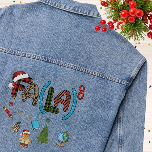 Chaqueta Vaquera Profesores Navidades Fa La School Diversión Educat (Subido por el creador)